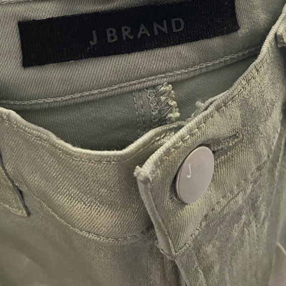 J Brand Maria Metallic Hi-Rise Skinny Jeans - Size 26 - Picture 4 of 6